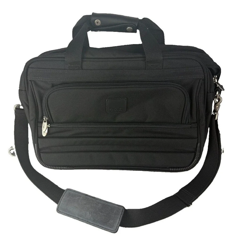 Dakota Black Laptop Briefcase Messenger Travel Carry On Business Shoulder Bag